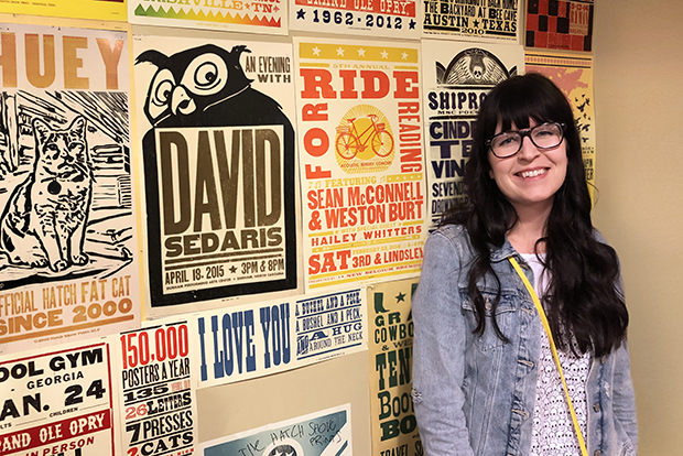 Jen Velickoff Livengood at Hatch Show Print